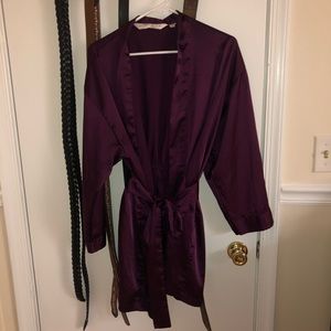 DONATING TOMORROW 3 for $18} Purple Satin Robe
